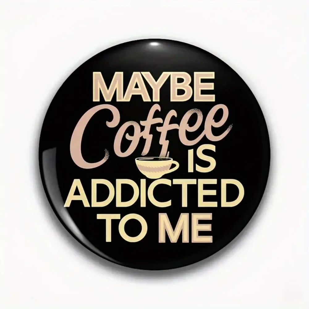 Coffee Button Pin (NEW)